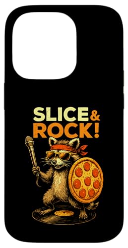 Waschbär Pizza Mikrofon Musik Rock Comic Tier Schallplatte Hülle für iPhone 14 Pro Waschbär Pizza Mikrofon Musik Rock Comic Tier Schallplatte Hülle für iPhone 14 Pro von Gitarre Konzert Geschenk Sänger Tiermotiv Bühne
