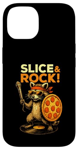 Waschbär Pizza Mikrofon Musik Rock Comic Tier Schallplatte Hülle für iPhone 14 Waschbär Pizza Mikrofon Musik Rock Comic Tier Schallplatte Hülle für iPhone 14 von Gitarre Konzert Geschenk Sänger Tiermotiv Bühne
