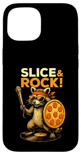 Waschbär Pizza Mikrofon Musik Rock Comic Tier Schallplatte Hülle für iPhone 15 Waschbär Pizza Mikrofon Musik Rock Comic Tier Schallplatte Hülle für iPhone 15 von Gitarre Konzert Geschenk Sänger Tiermotiv Bühne