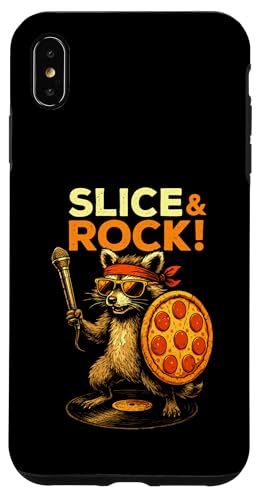 Waschbär Pizza Mikrofon Musik Rock Comic Tier Schallplatte Hülle für iPhone XS Max Waschbär Pizza Mikrofon Musik Rock Comic Tier Schallplatte Hülle für iPhone XS Max von Gitarre Konzert Geschenk Sänger Tiermotiv Bühne