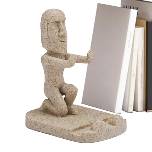 Gitekain Lustiger Telefonständer, Osterinsel-Statue, Handyhalter, niedlicher Smartphone-Halter, Schreibtisch-Telefonständer, Tablet-Halter, Figur, niedliche Handy-Dekoration, lustiges Gitekain Lustiger Telefonständer, Osterinsel-Statue, Handyhalter, niedlicher Smartphone-Halter, Schreibtisch-Telefonständer, Tablet-Halter, Figur, niedliche Handy-Dekoration, lustiges von Gitekain