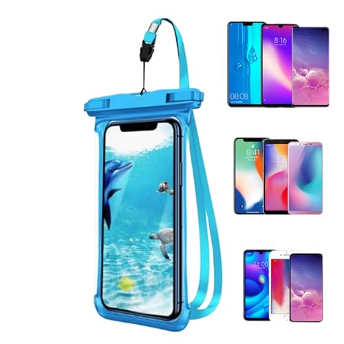 Gitekain Wasserdichte Handyhülle, schwimmende, klare Touchscreen-Tasche, leichtes und staubdichtes Design für Reisen, Urlaub, Wandern, Schwimmen, Schnorcheln, Kajakfahren, Blau, Schwarz, Weiß Gitekain Wasserdichte Handyhülle, schwimmende, klare Touchscreen-Tasche, leichtes und staubdichtes Design für Reisen, Urlaub, Wandern, Schwimmen, Schnorcheln, Kajakfahren, Blau, Schwarz, Weiß von Gitekain