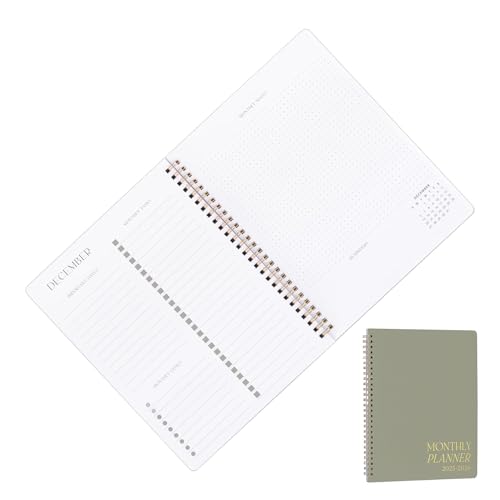 Monthly Calendar Planner, Aesthetic Schedule Organizer, Smooth Task Journal, Concise Notebook for Task Checklist, Family, Student & Teacher Use, 9.57x7.6 Inches von Gitekain