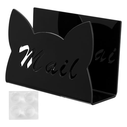 Schreibtisch-Post-Organizer, Acryl-Umschlaghalter, transparenter Präsentationsständer, Papieraufbewahrungsregal, ideal für Theke, Tisch, Schule, Studio, Arbeitsplatz, 15 x 6 x 10 cm von Gitekain