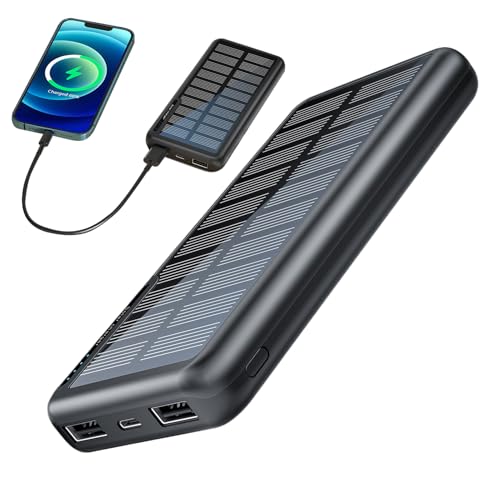 Tragbares Handy-Ladegerät, 10000mAh Solarbank, schlankes Ladegerät, leichter Akkupack, ideal für Rucksackreisen, Wandern, Reisen, Outdoor-Aktivitäten, 14,2 x 6,9 x 1,7 cm Tragbares Handy-Ladegerät, 10000mAh Solarbank, schlankes Ladegerät, leichter Akkupack, ideal für Rucksackreisen, Wandern, Reisen, Outdoor-Aktivitäten, 14,2 x 6,9 x 1,7 cm von Gitekain