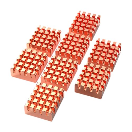 Gitohoni 8x Kupfer Kühlkörper Zubehör Kühlkörper Kühler für Pi Chip Kühlung Laptop Gitohoni 8x Kupfer Kühlkörper Zubehör Kühlkörper Kühler für Pi Chip Kühlung Laptop von Gitohoni