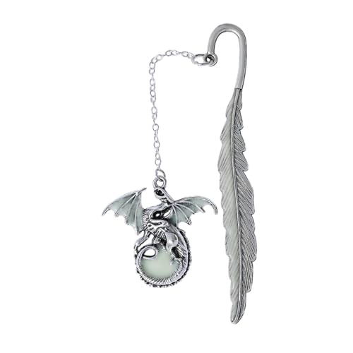 Gitohoni Metall Lesezeichen, leuchtet nachts, kreatives Geschenk für Leser, Antikes Silber Gitohoni Metall Lesezeichen, leuchtet nachts, kreatives Geschenk für Leser, Antikes Silber von Gitohoni