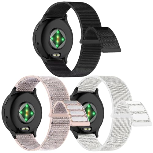 Gittos 20mm Nylon Armband für Garmin Vivoactive 5/3, Garmin Vivomove 3/HR/Style/Luxe, Garmin Forerunner 55/165/245/645 Music/Venu Sq 2 20mm Nylon Armbänder Sport Verstellbares Ersatz Uhrenarmband Gittos 20mm Nylon Armband für Garmin Vivoactive 5/3, Garmin Vivomove 3/HR/Style/Luxe, Garmin Forerunner 55/165/245/645 Music/Venu Sq 2 20mm Nylon Armbänder Sport Verstellbares Ersatz Uhrenarmband von Gittos