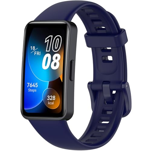 Gittos Armband Kompatibel mit Huawei Band 10/9/8 Armbänder Silikon Sport Ersatzarmband von Gittos