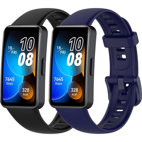 Gittos Armband Kompatibel mit Huawei Band 10/9/8 Armbänder Silikon Sport Ersatzarmband von Gittos