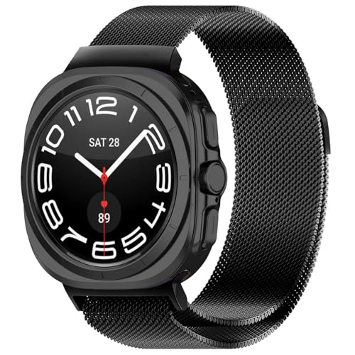 Gittos Metall Armband kompatibel mit Samsung Galaxy Watch Ultra 47 mm LTE Magnetisch Ersatzarmband Edelstahl Gittos Metall Armband kompatibel mit Samsung Galaxy Watch Ultra 47 mm LTE Magnetisch Ersatzarmband Edelstahl von Gittos