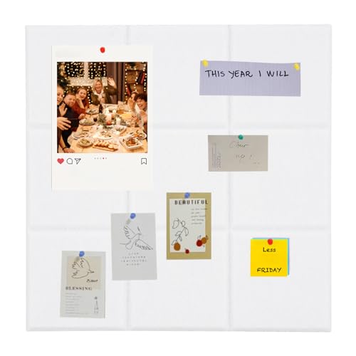6Stück Filz Pinnwand Weiß,Nagelfreie Installation Korkplatte Bulletin Board Tiles,Neun-Palast-Gitterform DIY Spaß Selbstklebende Filzbögen Box mit Pins für Metallwände Holzwände Häusern Schulen Büros 6Stück Filz Pinnwand Weiß,Nagelfreie Installation Korkplatte Bulletin Board Tiles,Neun-Palast-Gitterform DIY Spaß Selbstklebende Filzbögen Box mit Pins für Metallwände Holzwände Häusern Schulen Büros von Giuffrida