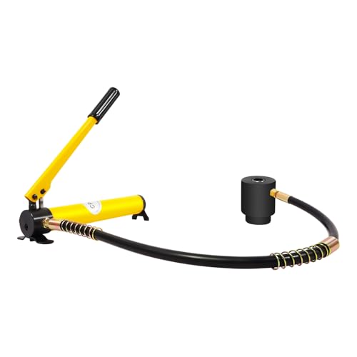 Hydraulischer Blechlocher 15T Gelb,360° drehbaren Stanzkopf Hydraulische Lochstanze mit 10 Matrizen,Ergonomisches Design Handpumpe Stahl Lochwerkzeug mit Dichtungsring Rutschfester Kunststoffgriff Hydraulischer Blechlocher 15T Gelb,360° drehbaren Stanzkopf Hydraulische Lochstanze mit 10 Matrizen,Ergonomisches Design Handpumpe Stahl Lochwerkzeug mit Dichtungsring Rutschfester Kunststoffgriff von Giuffrida