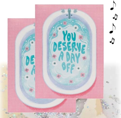 Joker Grußkarte für Mütter, Muttertagskarte mit Aufschrift "Endless Mum", Non-Stop Mom Singing Card mit Glitzer, Doppelstreich, Musik-Glückwunschkarte, Geschenke für Frauen (2 Stück) von Giurui