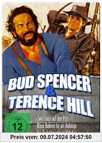 Bud Spencer & Terence Hill Edition - Vol. 3 (Zwei hau'n auf den Putz/Blaue Bohnen für ein Halleluja/Der Teufel kennt kein Halleluja) (Iron Edition) von Giuseppe Colizzi