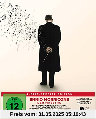 Ennio Morricone - Der Maestro - Special Edition (4K Ultra HD) (+ 2 Blu-rays) (+ CD) von Giuseppe Tornatore