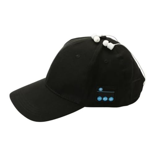 Giwnhvx Kabellose Kopfhörer Bluetooth-Ohrhörer Sport Musik Kappe Freisprecheinrichtung Baseballmütze Ohrhörer für Handy Schwarz von Giwnhvx