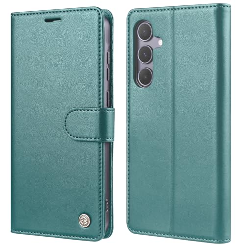 Giyer Leder Handyhülle für Samsung Galaxy S23 Hülle mit Schutzfolie, PU Kartenfach Wallet Schutzhülle Smartphone Galaxy S23 5G Stoßfest Ständer Flip Case für Samsung S23 Neue Klapphülle (Grün) Giyer Leder Handyhülle für Samsung Galaxy S23 Hülle mit Schutzfolie, PU Kartenfach Wallet Schutzhülle Smartphone Galaxy S23 5G Stoßfest Ständer Flip Case für Samsung S23 Neue Klapphülle (Grün) von Giyer