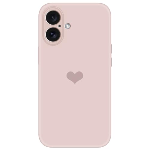 Giyer Schutzhülle für iPhone 16, mit Displayschutzfolie, Flüssigsilikon-Mikrofaser-Futter, weiches Gummi, stoßfest, kratzfest, Liebesmuster, Schutzhülle für Damen, Rosa Giyer Schutzhülle für iPhone 16, mit Displayschutzfolie, Flüssigsilikon-Mikrofaser-Futter, weiches Gummi, stoßfest, kratzfest, Liebesmuster, Schutzhülle für Damen, Rosa von Giyer