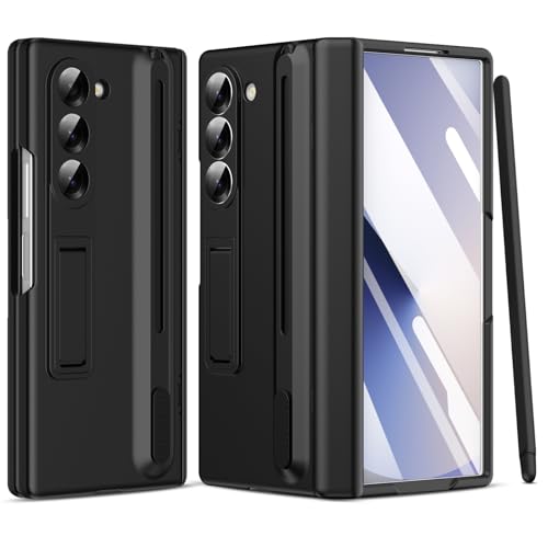 Schutzhülle für Samsung Galaxy Z Fold 6, mit integriertem Displayschutz und S-Stift, stoßfeste Schutzhülle mit Ständer für Samsung Z Fold 6 5g, Schwarz Schutzhülle für Samsung Galaxy Z Fold 6, mit integriertem Displayschutz und S-Stift, stoßfeste Schutzhülle mit Ständer für Samsung Z Fold 6 5g, Schwarz von Giyer