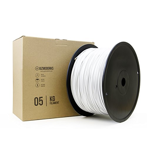 Gizmo Dorks Hips Filament für 3D-Drucker, 1,75 mm, 5 kg, Weiß von Gizmo Dorks
