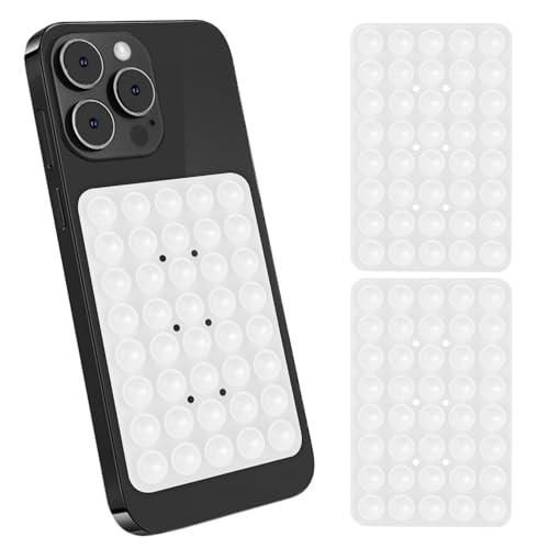 Gjinxi Silikon Silikon Handyhalterung, Saugnapf Handy Saugnapf Doppelseitiger Handy Saugnapfhalter Handyhalter Mehrzweck Silikon Saugnapf-Handyhalterung Kompatibel für Alle Handy-Modelle (Weiß) von Gjinxi