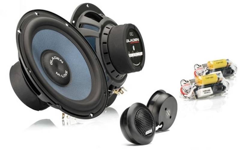 Gladen Audio M-Line M165 Generation G2 16,5cm 2-Wege Auto-Lautsprecher (16 cm) von Gladen