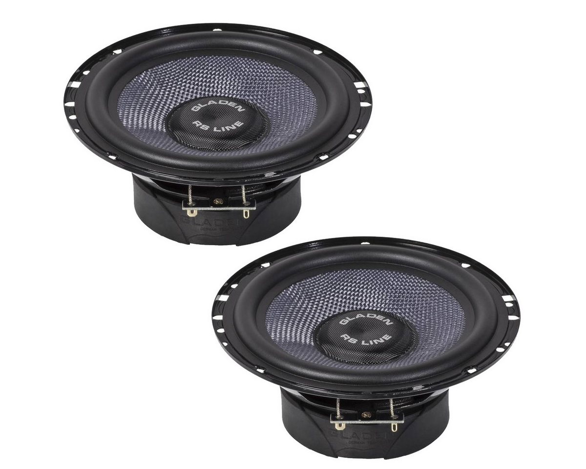 Gladen GA-165RS-3-G2 16,5cm Tiefmitteltöner Paar Auto-Lautsprecher (cm) von Gladen