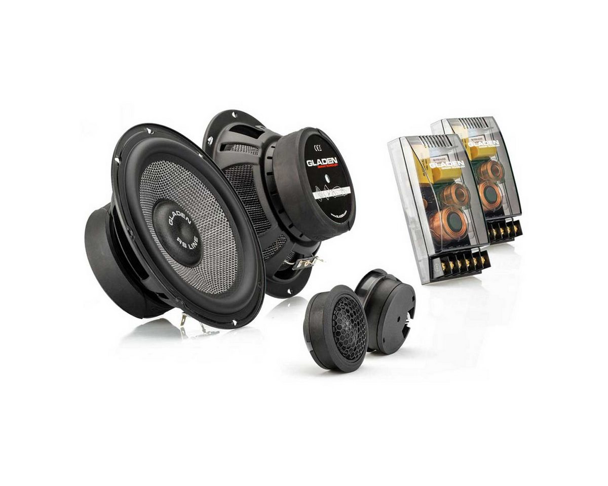 Gladen RS-165 G2, 165mm 2-Wege Lautsprecher-Kompontentensystem Auto-Lautsprecher (100 W, Gladen Audio RS 165 Generation G2, 16,5cm Kompo Lautsprecher System) von Gladen
