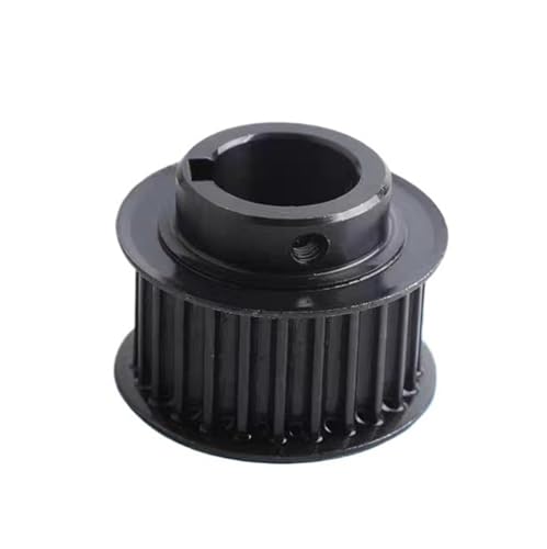 1 stück HTD 5M 34 Zähne 45 Stahl Zahnriemenscheibe BF-Typ 34 Zähne Nutloch 8/10-30mm for 10/15/20/25mm Breiten Gürtel 45 Stahl(12mmk4x1.8mm,34T27mm (25mm)) von Gladiaond