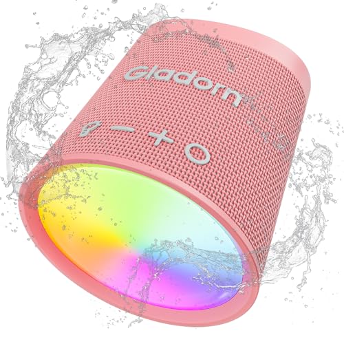 Gladorn Bluetooth Lautsprecher mit RGB Lichter, 20 Stunden Wiedergabe, Stereo-Paarung, Intensiver Bass, IPX6 Wasserdicht, Bluetooth 5.3, Tragbarer Lautsprecher für Zuhause, Outdoor, Camping, Geschenk Gladorn Bluetooth Lautsprecher mit RGB Lichter, 20 Stunden Wiedergabe, Stereo-Paarung, Intensiver Bass, IPX6 Wasserdicht, Bluetooth 5.3, Tragbarer Lautsprecher für Zuhause, Outdoor, Camping, Geschenk von Gladorn