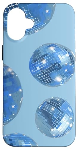Blaue Glam Discokugel Druck Mode Hülle für iPhone 16 Plus Blaue Glam Discokugel Druck Mode Hülle für iPhone 16 Plus von Glam Vintage 70's Style Fashion