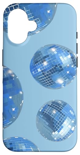 Blaue Glam Discokugel Druck Mode Hülle für iPhone 16 Blaue Glam Discokugel Druck Mode Hülle für iPhone 16 von Glam Vintage 70's Style Fashion