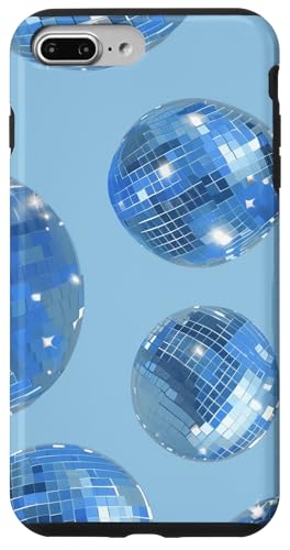 Blaue Glam Discokugel Druck Mode Hülle für iPhone 7 Plus/8 Plus Blaue Glam Discokugel Druck Mode Hülle für iPhone 7 Plus/8 Plus von Glam Vintage 70's Style Fashion