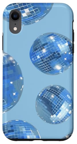 Blaue Glam Discokugel Druck Mode Hülle für iPhone XR Blaue Glam Discokugel Druck Mode Hülle für iPhone XR von Glam Vintage 70's Style Fashion
