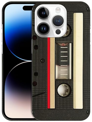 GlamCase Designer-Schutzhülle für iPhone 14 Pro, Design im Vintage-Kassetten-Design, bedruckt, schmale Passform, niedlich, Kunststoff, Hartschale, zum Aufstecken, Designer-Schutzhülle für iPhone 14 GlamCase Designer-Schutzhülle für iPhone 14 Pro, Design im Vintage-Kassetten-Design, bedruckt, schmale Passform, niedlich, Kunststoff, Hartschale, zum Aufstecken, Designer-Schutzhülle für iPhone 14 von GlamCase