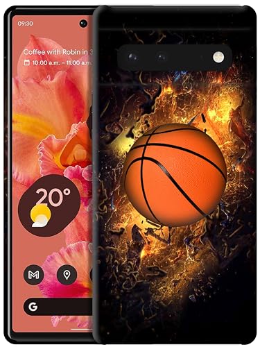 GlamCase Schutzhülle für Google Pixel 6 5G, Google Pixel 6 5G – Basketball auf Feuer gedruckt, schlank und elegant, niedlich, Kunststoff, Hartschale, Designer-Schutzhülle für Google Pixel 6, GlamCase Schutzhülle für Google Pixel 6 5G, Google Pixel 6 5G – Basketball auf Feuer gedruckt, schlank und elegant, niedlich, Kunststoff, Hartschale, Designer-Schutzhülle für Google Pixel 6, von GlamCase