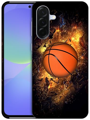 GlamCase Schutzhülle für Samsung Galaxy A36 5G, Galaxy A36 – Basketball auf Feuer, bedruckt, schlank und elegant, niedlich, Kunststoff, Hartschale, zum Aufstecken, Designer-Schutzhülle für Samsung A36 GlamCase Schutzhülle für Samsung Galaxy A36 5G, Galaxy A36 – Basketball auf Feuer, bedruckt, schlank und elegant, niedlich, Kunststoff, Hartschale, zum Aufstecken, Designer-Schutzhülle für Samsung A36 von GlamCase