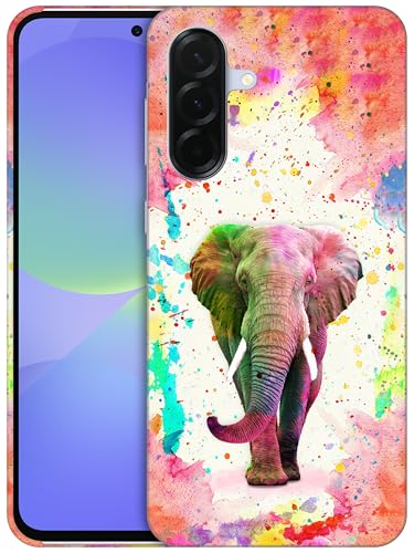 GlamCase Schutzhülle für Samsung Galaxy A36 5G, Galaxy A36 – Elefanten-Aquarell-Design, bedruckt, schlank und elegant, niedlich, Kunststoff, Hartschale, zum Aufstecken, Designer-Schutzhülle für GlamCase Schutzhülle für Samsung Galaxy A36 5G, Galaxy A36 – Elefanten-Aquarell-Design, bedruckt, schlank und elegant, niedlich, Kunststoff, Hartschale, zum Aufstecken, Designer-Schutzhülle für von GlamCase