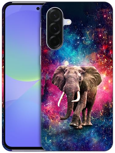 GlamCase Schutzhülle für Samsung Galaxy A36 5G, Galaxy A36 – Elefanten-Galaxie-Stern-Design, bedruckt, schlank und elegant, niedlich, Kunststoff, Hartschale, zum Aufstecken, Designer-Schutzhülle für GlamCase Schutzhülle für Samsung Galaxy A36 5G, Galaxy A36 – Elefanten-Galaxie-Stern-Design, bedruckt, schlank und elegant, niedlich, Kunststoff, Hartschale, zum Aufstecken, Designer-Schutzhülle für von GlamCase