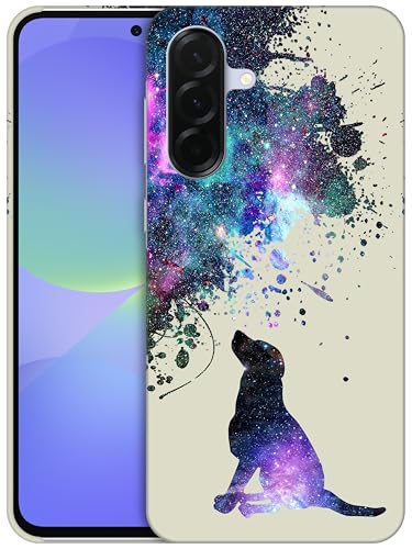 GlamCase Schutzhülle für Samsung Galaxy A36 5G, Galaxy A36 – Galaxie-Hundemuster, bedruckt, schlank und elegant, niedlich, Kunststoff, Hartschale, zum Aufstecken, Designer-Schutzhülle für Samsung A36 GlamCase Schutzhülle für Samsung Galaxy A36 5G, Galaxy A36 – Galaxie-Hundemuster, bedruckt, schlank und elegant, niedlich, Kunststoff, Hartschale, zum Aufstecken, Designer-Schutzhülle für Samsung A36 von GlamCase