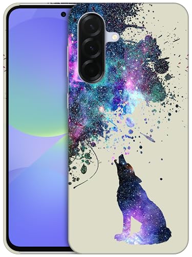 GlamCase Schutzhülle für Samsung Galaxy A36 5G, Galaxy A36 – Galaxie-Wolf-Muster, bedruckt, schlank und elegant, niedlich, Kunststoff, Hartschale, zum Aufstecken, Designer-Schutzhülle für Samsung A36 GlamCase Schutzhülle für Samsung Galaxy A36 5G, Galaxy A36 – Galaxie-Wolf-Muster, bedruckt, schlank und elegant, niedlich, Kunststoff, Hartschale, zum Aufstecken, Designer-Schutzhülle für Samsung A36 von GlamCase