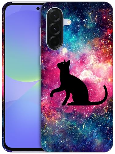 GlamCase Schutzhülle für Samsung Galaxy A36 5G, Galaxy A36 – Katzen-Galaxie-Stern-Design, bedruckt, schlank und elegant, niedlich, Kunststoff, Hartschale, zum Aufstecken, Designer-Schutzhülle für GlamCase Schutzhülle für Samsung Galaxy A36 5G, Galaxy A36 – Katzen-Galaxie-Stern-Design, bedruckt, schlank und elegant, niedlich, Kunststoff, Hartschale, zum Aufstecken, Designer-Schutzhülle für von GlamCase