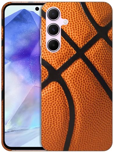 GlamCase Schutzhülle für Samsung Galaxy A55 5G, Samsung Galaxy A55, Basketball-Design, bedruckt, schlank und elegant, niedlich, Kunststoff, Hartschale, zum Aufstecken, für Samsung A55 5G, Weiß GlamCase Schutzhülle für Samsung Galaxy A55 5G, Samsung Galaxy A55, Basketball-Design, bedruckt, schlank und elegant, niedlich, Kunststoff, Hartschale, zum Aufstecken, für Samsung A55 5G, Weiß von GlamCase