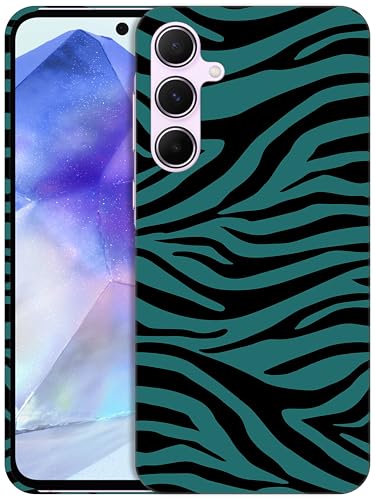 GlamCase Schutzhülle für Samsung Galaxy A55 5G, Samsung Galaxy A55 – Zebra-Blaugrün, bedruckt, schlank und elegant, niedlich, Kunststoff, Hartschale, Designer-Schutzhülle für Samsung A55 5G GlamCase Schutzhülle für Samsung Galaxy A55 5G, Samsung Galaxy A55 – Zebra-Blaugrün, bedruckt, schlank und elegant, niedlich, Kunststoff, Hartschale, Designer-Schutzhülle für Samsung A55 5G von GlamCase