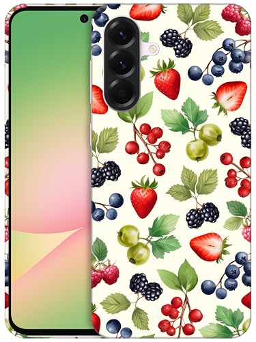 GlamCase Schutzhülle für Samsung Galaxy A56 5G, Galaxy A56 – Beeren und Früchte, bedruckt, schlank und elegant, niedlich, Kunststoff, Hartschale, zum Aufstecken, Designer-Schutzhülle für Samsung A56 GlamCase Schutzhülle für Samsung Galaxy A56 5G, Galaxy A56 – Beeren und Früchte, bedruckt, schlank und elegant, niedlich, Kunststoff, Hartschale, zum Aufstecken, Designer-Schutzhülle für Samsung A56 von GlamCase