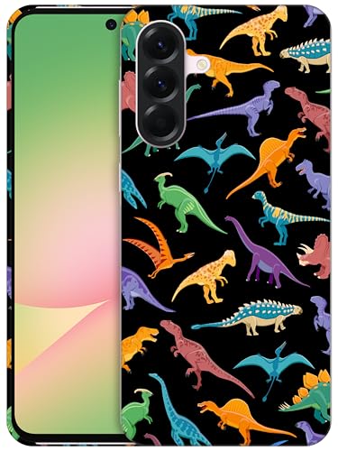 GlamCase Schutzhülle für Samsung Galaxy A56 5G, Galaxy A56 – Dinosaurier-Design, bedruckt, schlank und elegant, niedlich, Kunststoff, Hartschale, zum Aufstecken, Designer-Schutzhülle für Samsung A56 GlamCase Schutzhülle für Samsung Galaxy A56 5G, Galaxy A56 – Dinosaurier-Design, bedruckt, schlank und elegant, niedlich, Kunststoff, Hartschale, zum Aufstecken, Designer-Schutzhülle für Samsung A56 von GlamCase