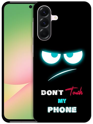 GlamCase Schutzhülle für Samsung Galaxy A56 5G, Galaxy A56 – Don't Touch My Phone mit blaugrünen Augen, bedruckt, schlank und elegant, niedlich, Kunststoff, Hartschale, Designer-Schutzhülle für GlamCase Schutzhülle für Samsung Galaxy A56 5G, Galaxy A56 – Don't Touch My Phone mit blaugrünen Augen, bedruckt, schlank und elegant, niedlich, Kunststoff, Hartschale, Designer-Schutzhülle für von GlamCase