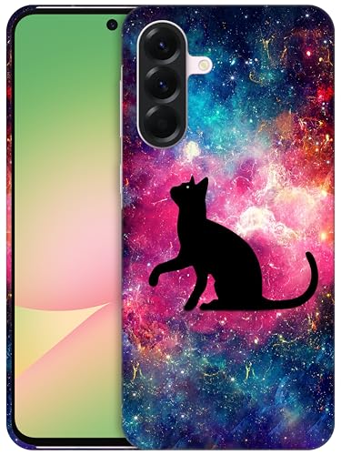 GlamCase Schutzhülle für Samsung Galaxy A56 5G, Galaxy A56 – Katzen-Galaxie-Stern-Design, bedruckt, schlank und elegant, niedlich, Kunststoff, Hartschale, zum Aufstecken, Designer-Schutzhülle für GlamCase Schutzhülle für Samsung Galaxy A56 5G, Galaxy A56 – Katzen-Galaxie-Stern-Design, bedruckt, schlank und elegant, niedlich, Kunststoff, Hartschale, zum Aufstecken, Designer-Schutzhülle für von GlamCase