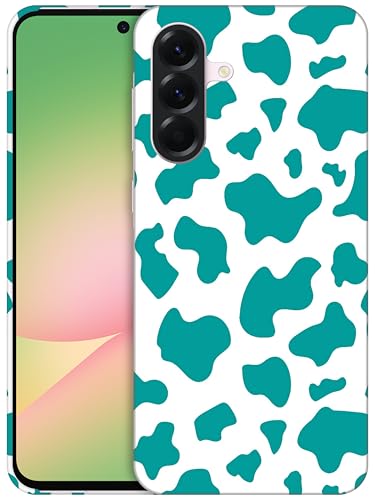GlamCase Schutzhülle für Samsung Galaxy A56 5G, Galaxy A56 – Kuhhaut, blaugrün, bedruckt, schlank und elegant, niedlich, Kunststoff, Hartschale, zum Aufstecken, Designer-Schutzhülle für Samsung A56 GlamCase Schutzhülle für Samsung Galaxy A56 5G, Galaxy A56 – Kuhhaut, blaugrün, bedruckt, schlank und elegant, niedlich, Kunststoff, Hartschale, zum Aufstecken, Designer-Schutzhülle für Samsung A56 von GlamCase